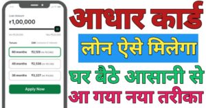 Aadhar Card Loan